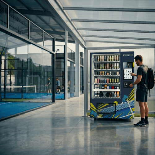 Machine de distribution SMASHKAZ vue en split-view